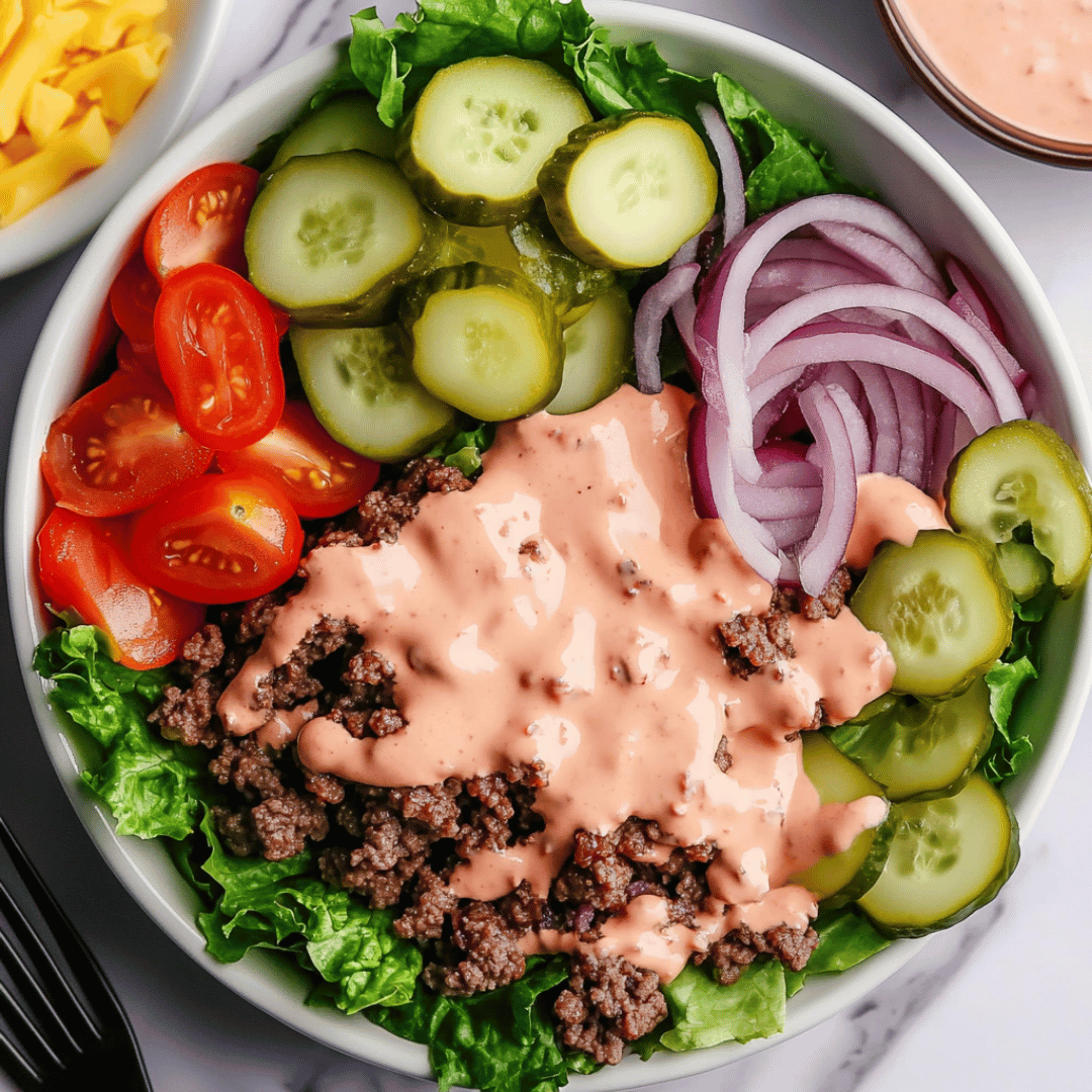 Easy Burger Bowl Recipe with Special Sauce – All the Flavor, None of the Bun!