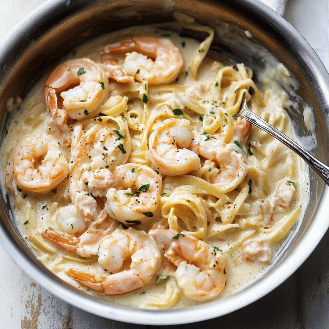🥄 Creamy & Irresistible: The Ultimate Shrimp Alfredo Recipe