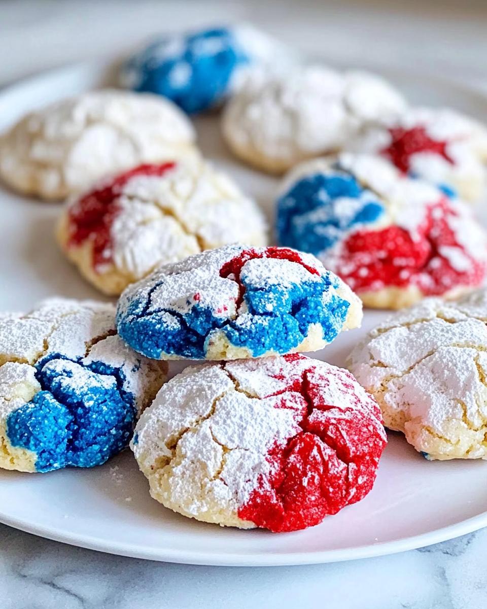 4th of July Crinkle Cookies - detail 2