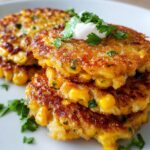 Cheesy Corn Fritters