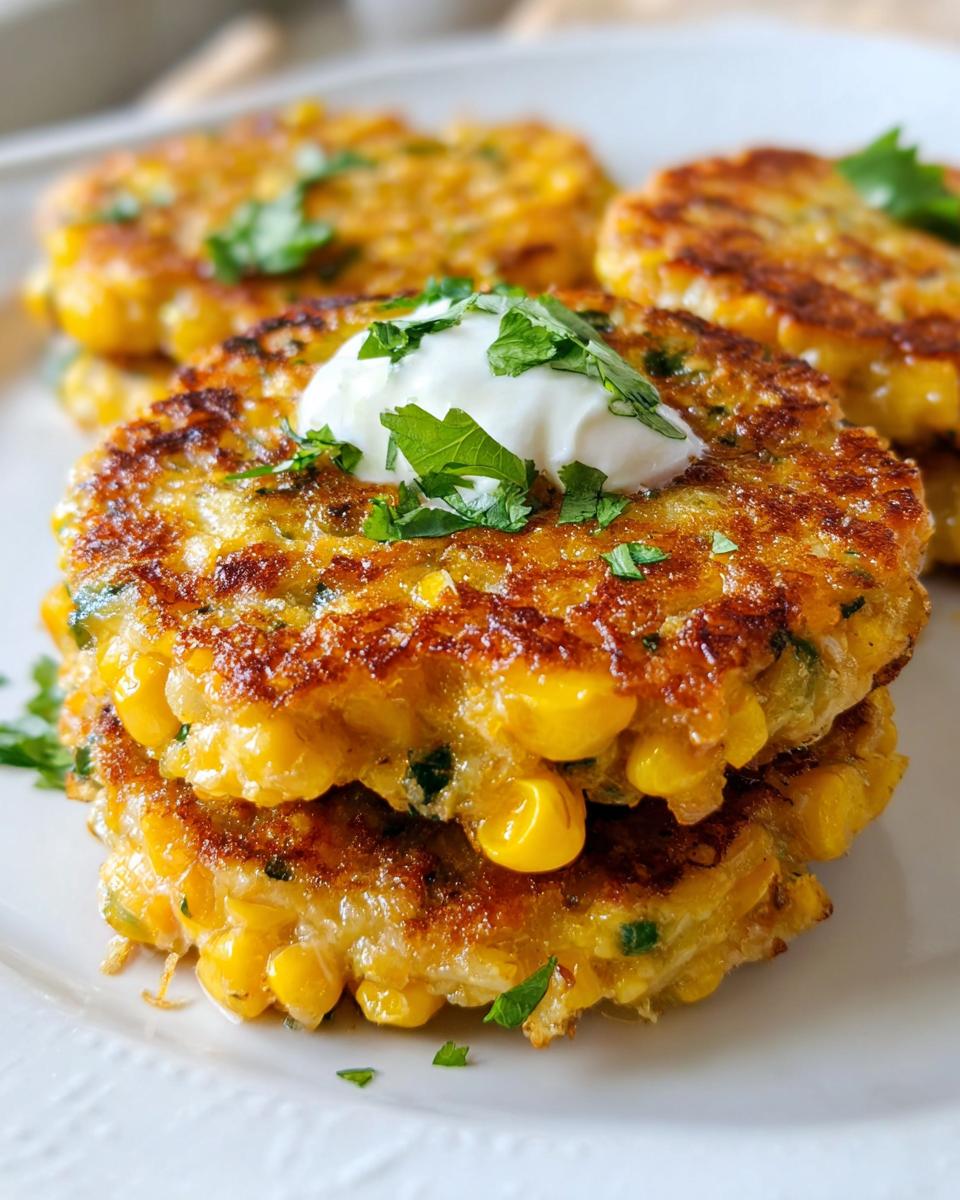 Cheesy Corn Fritters - detail 2