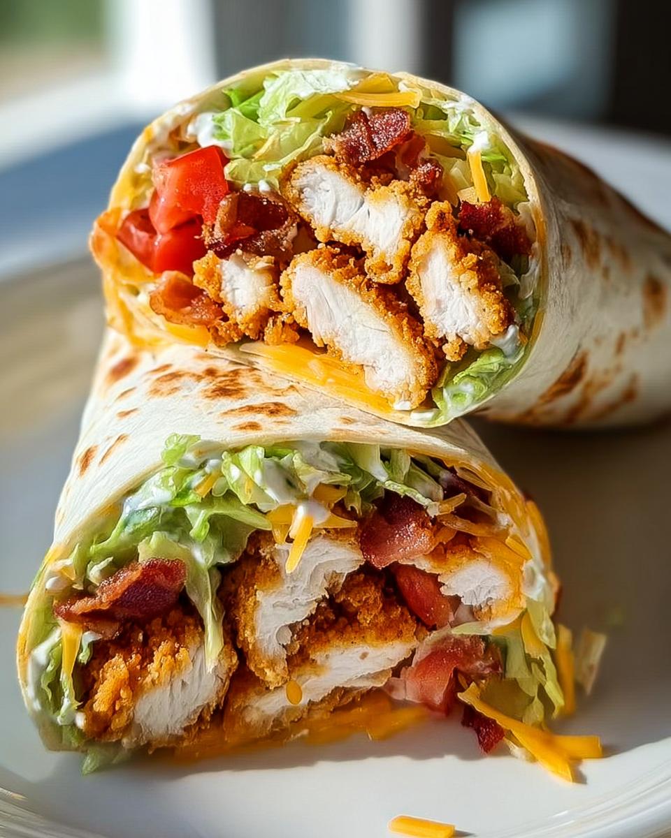 Crispy Chicken Bacon Ranch Wrap