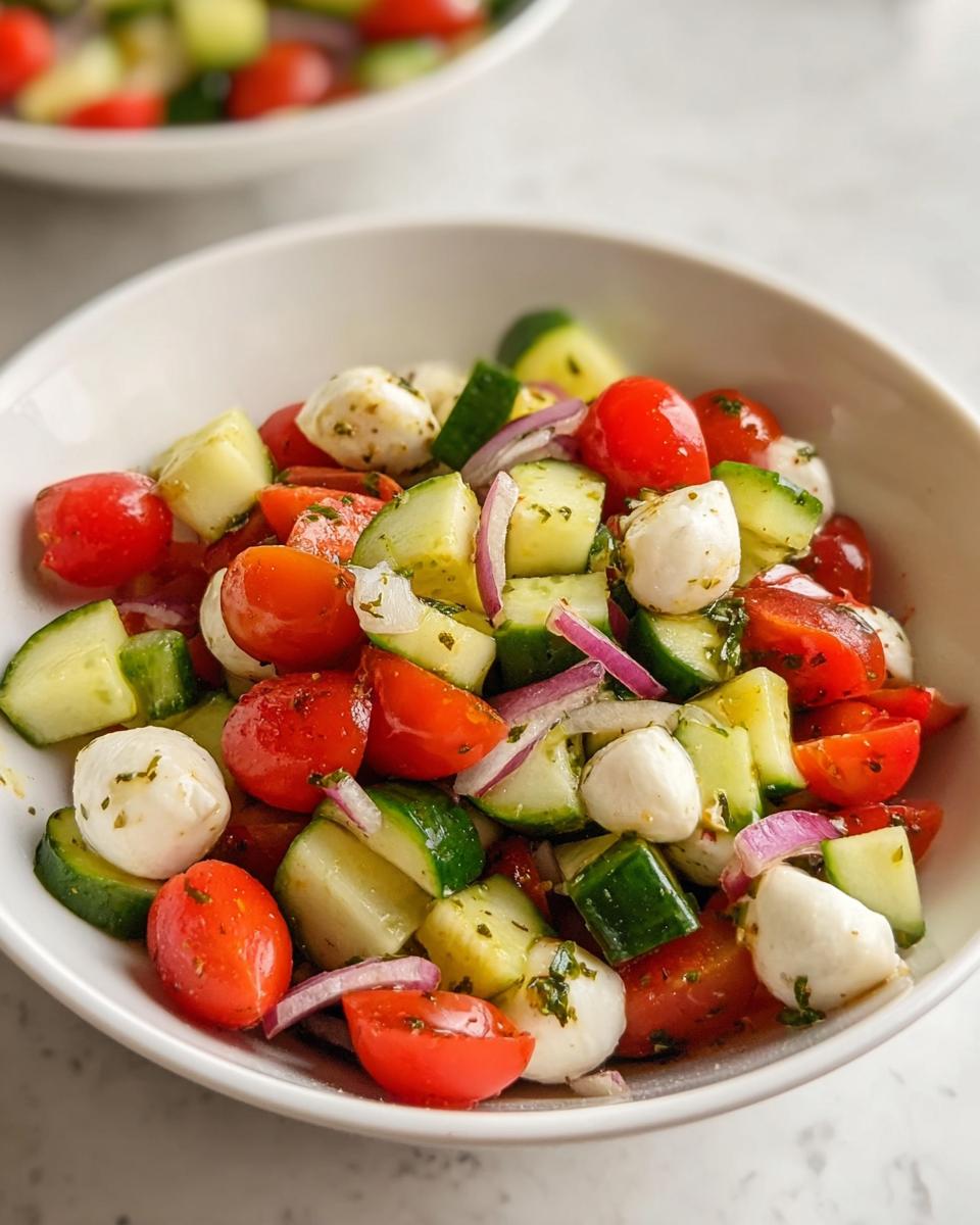 Cucumber Caprese Salad - detail 3