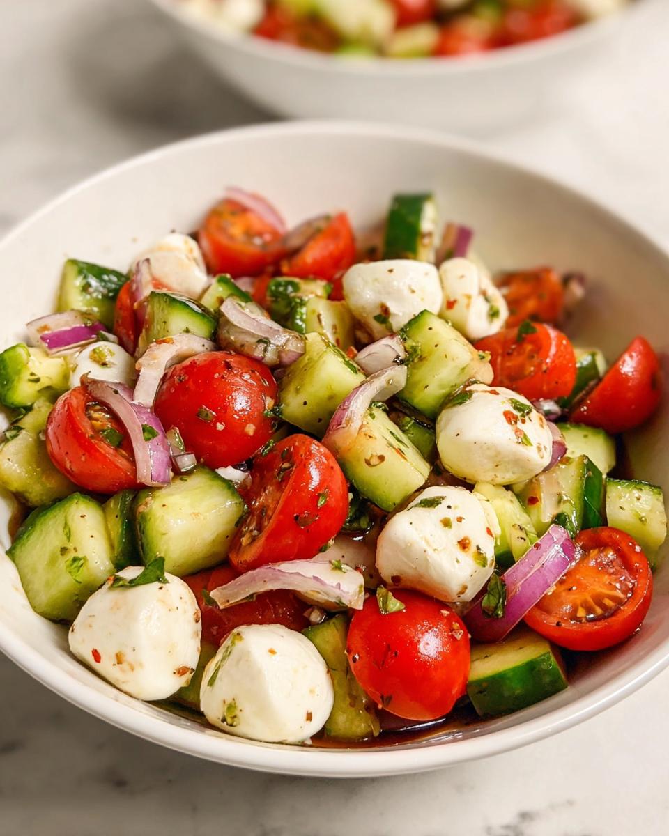 Cucumber Caprese Salad - detail 4