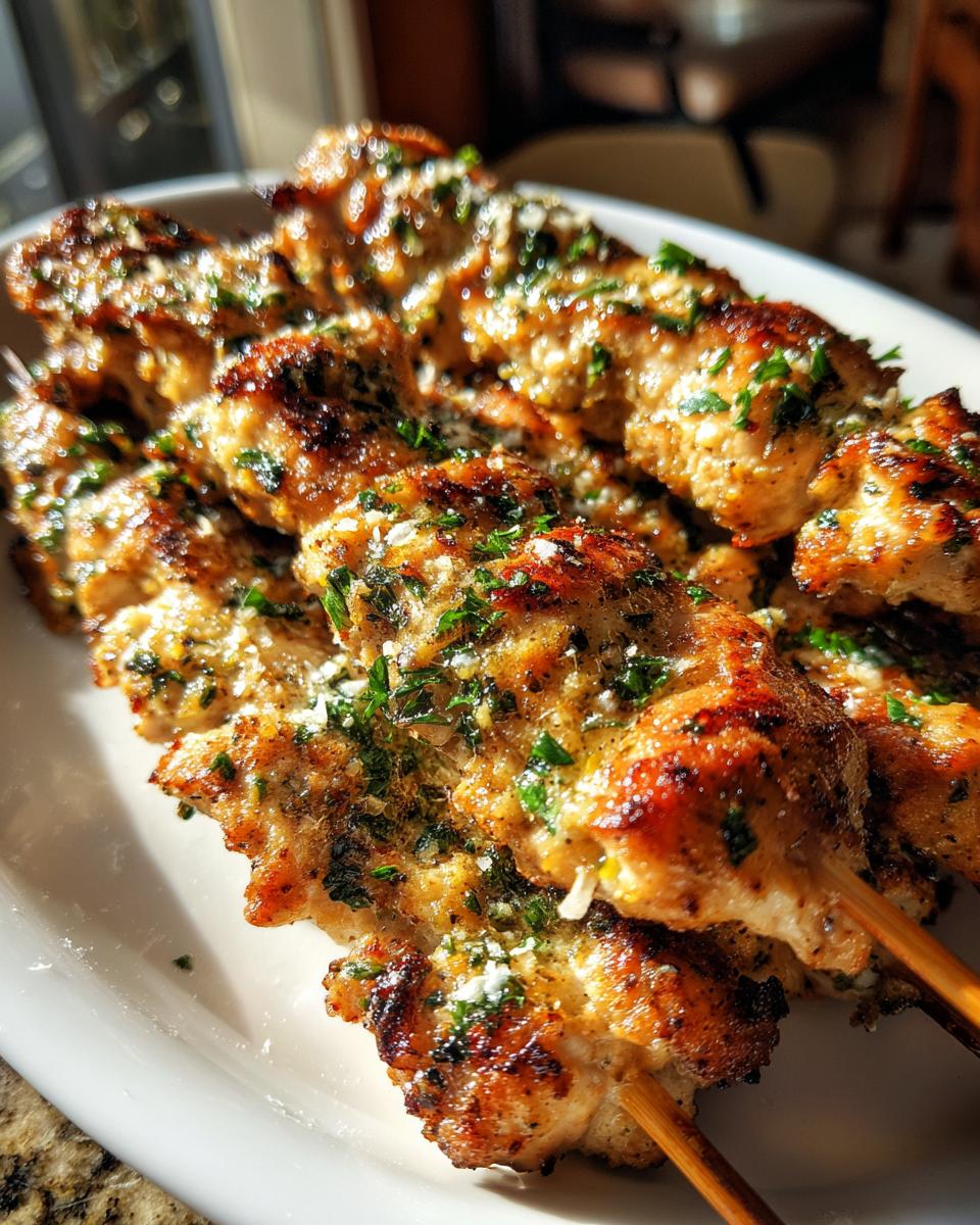 Garlic Parmesan Chicken Skewers - detail 1