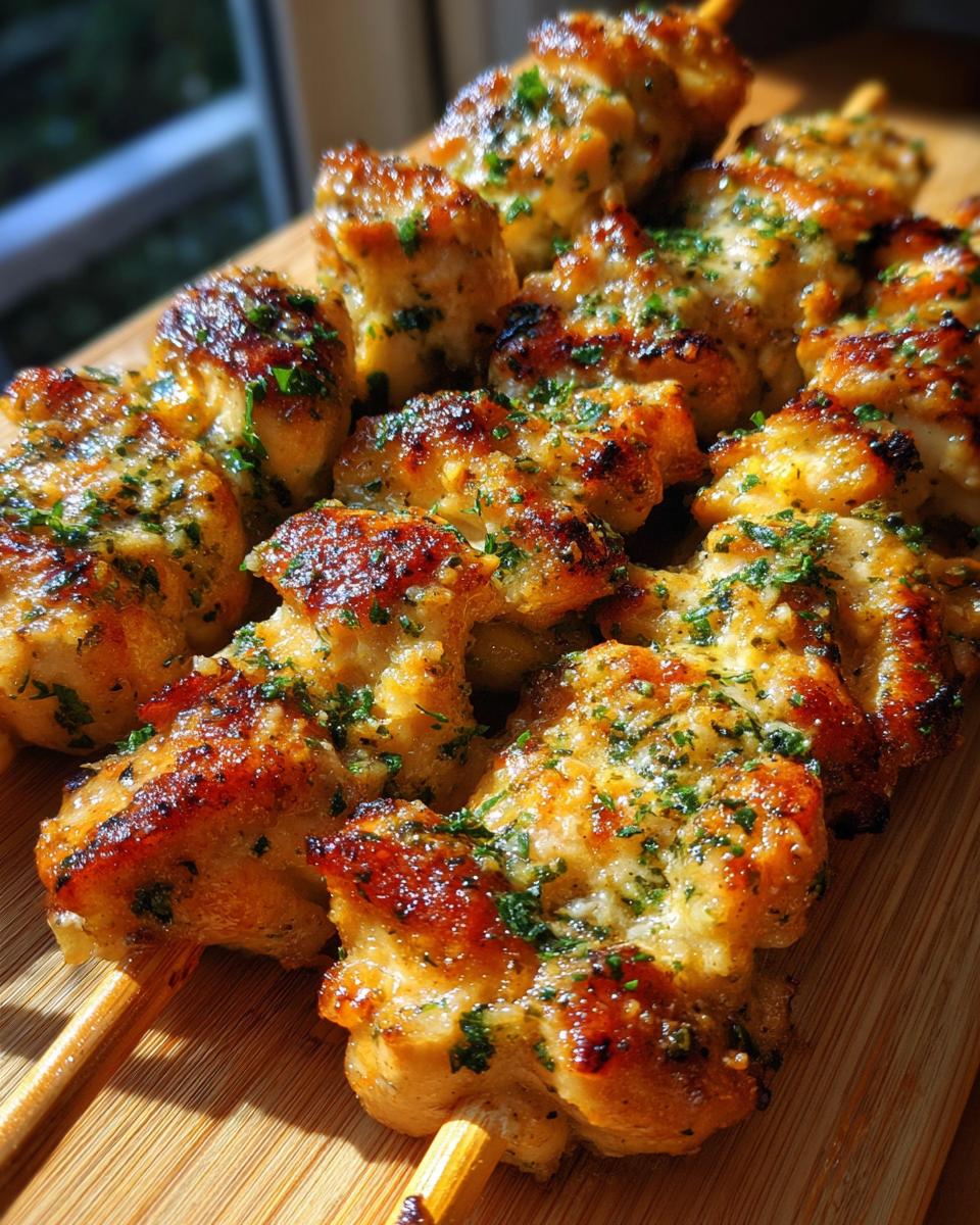 Garlic Parmesan Chicken Skewers - detail 5