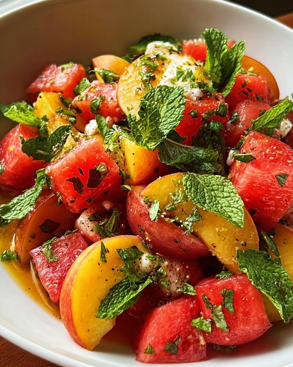 Peach Watermelon Salad