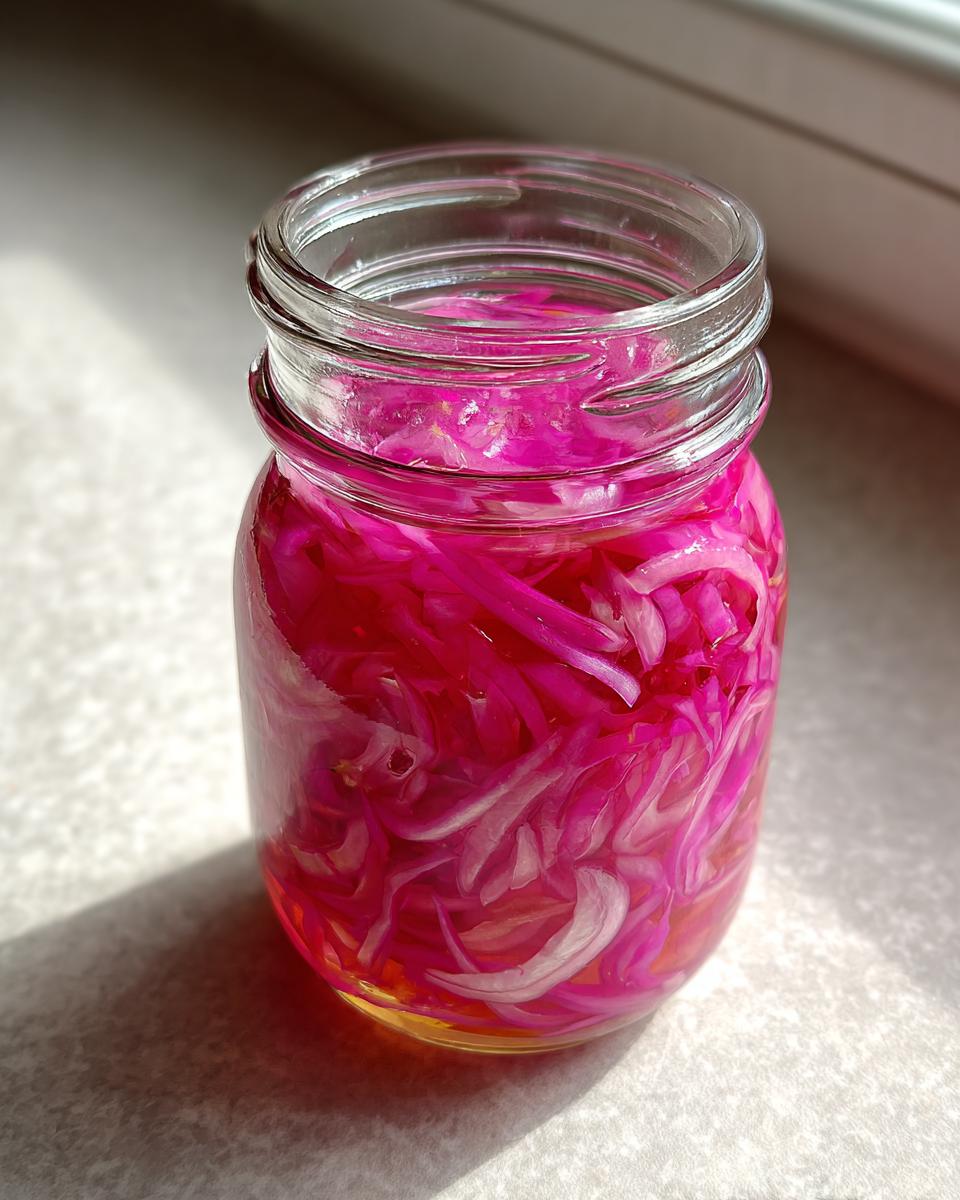 Quick Pickled Red Onions - detail 2