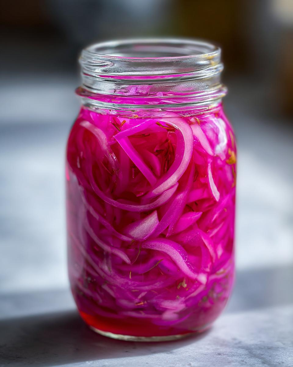 Quick Pickled Red Onions - detail 3