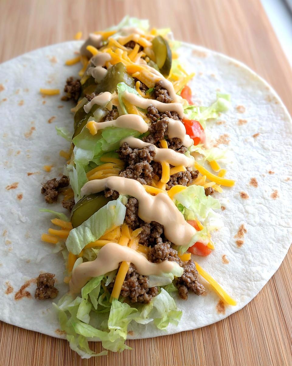 big mac wraps recipe - detail 2