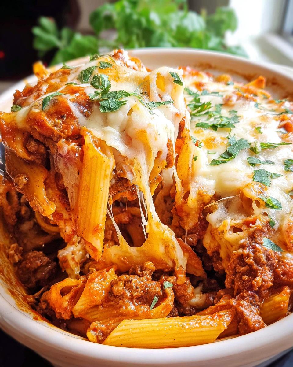 Crock Pot Pizza Casserole