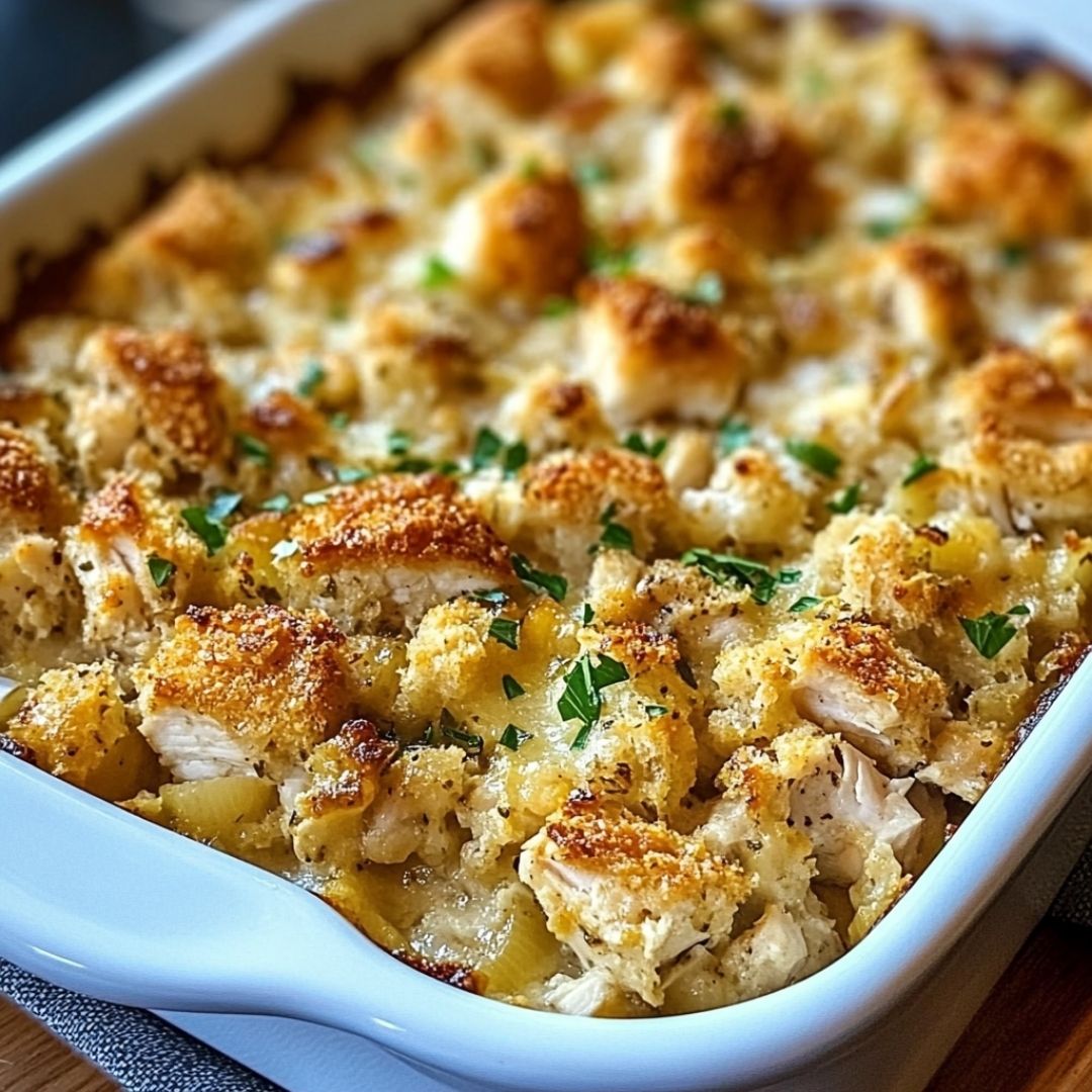 Dolly’s Easy Chicken and Stuffing Casserole Recipe Dolly's Chicken and Stuffing Casserole