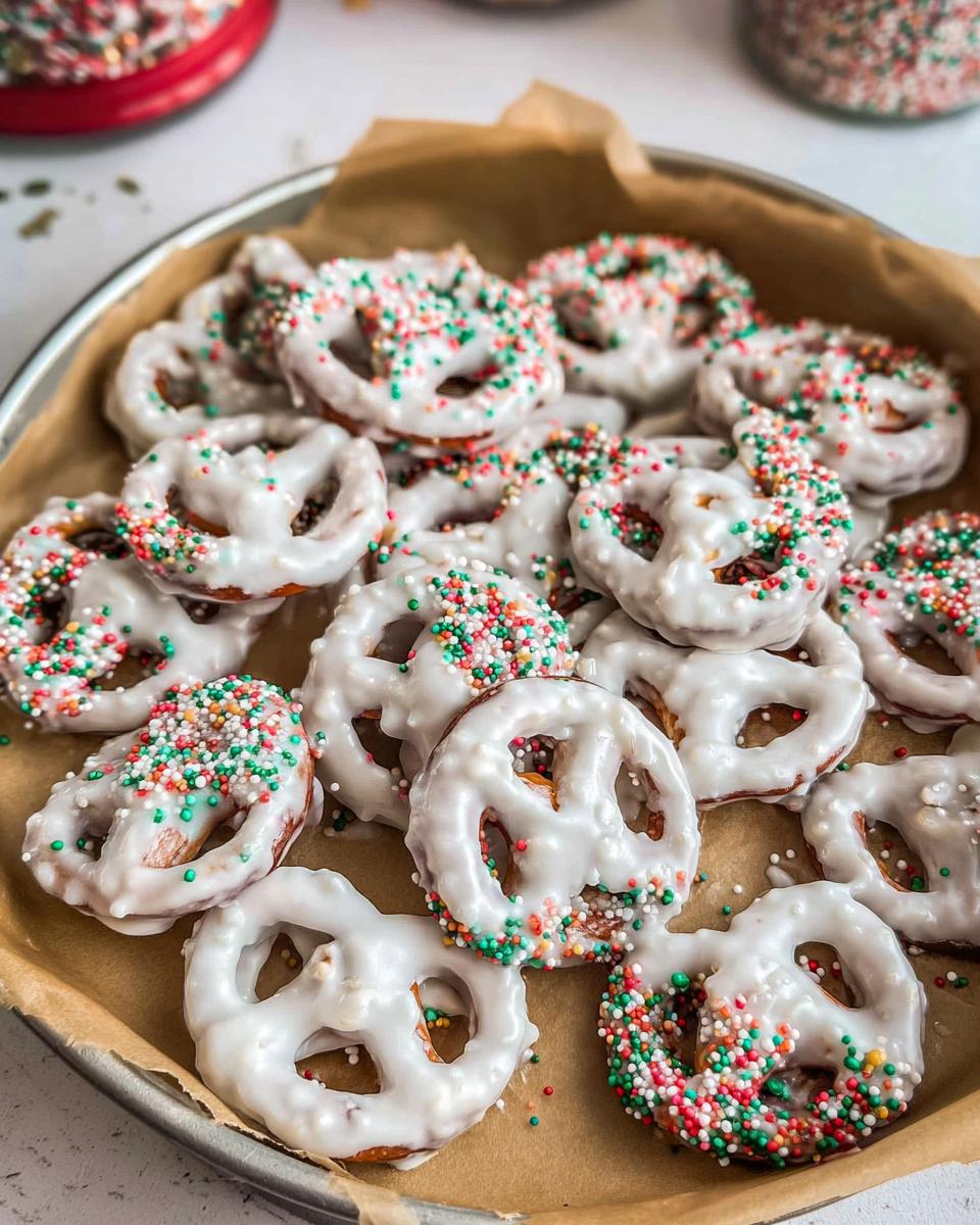 white chocolate pretzels - detail 2