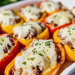 Low-Carb, Keto Cheeseburger Stuffed Peppers Recipe 8 Cheeseburger Stuffed Peppers