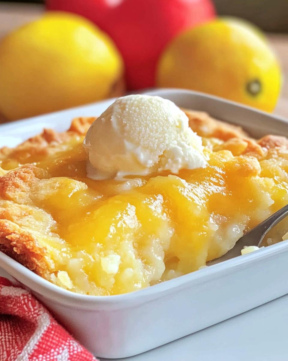 Lemon Cobbler - detail 1