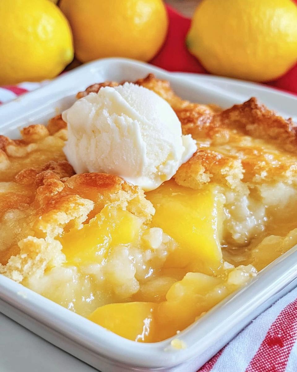 Lemon Cobbler - detail 3