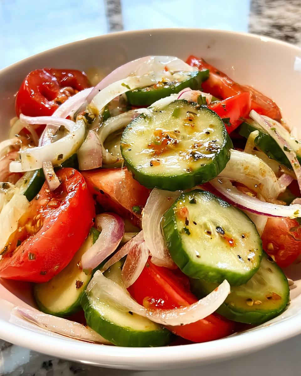 Marinated Cucumber Tomato Salad - detail 2