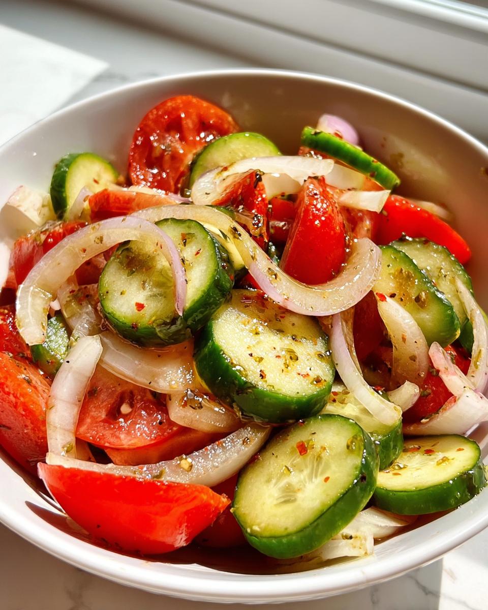 Marinated Cucumber Tomato Salad - detail 3