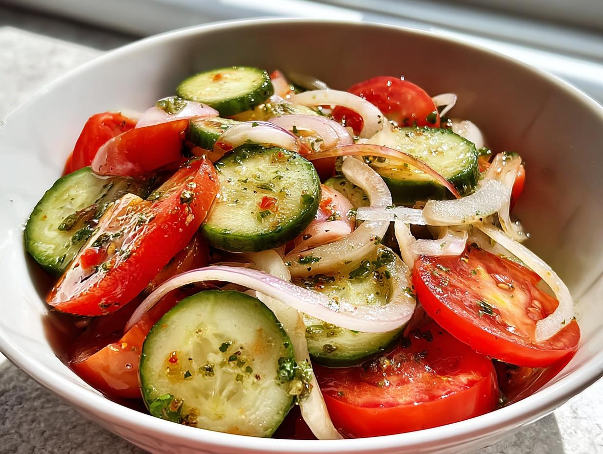 Marinated Cucumber Tomato Salad