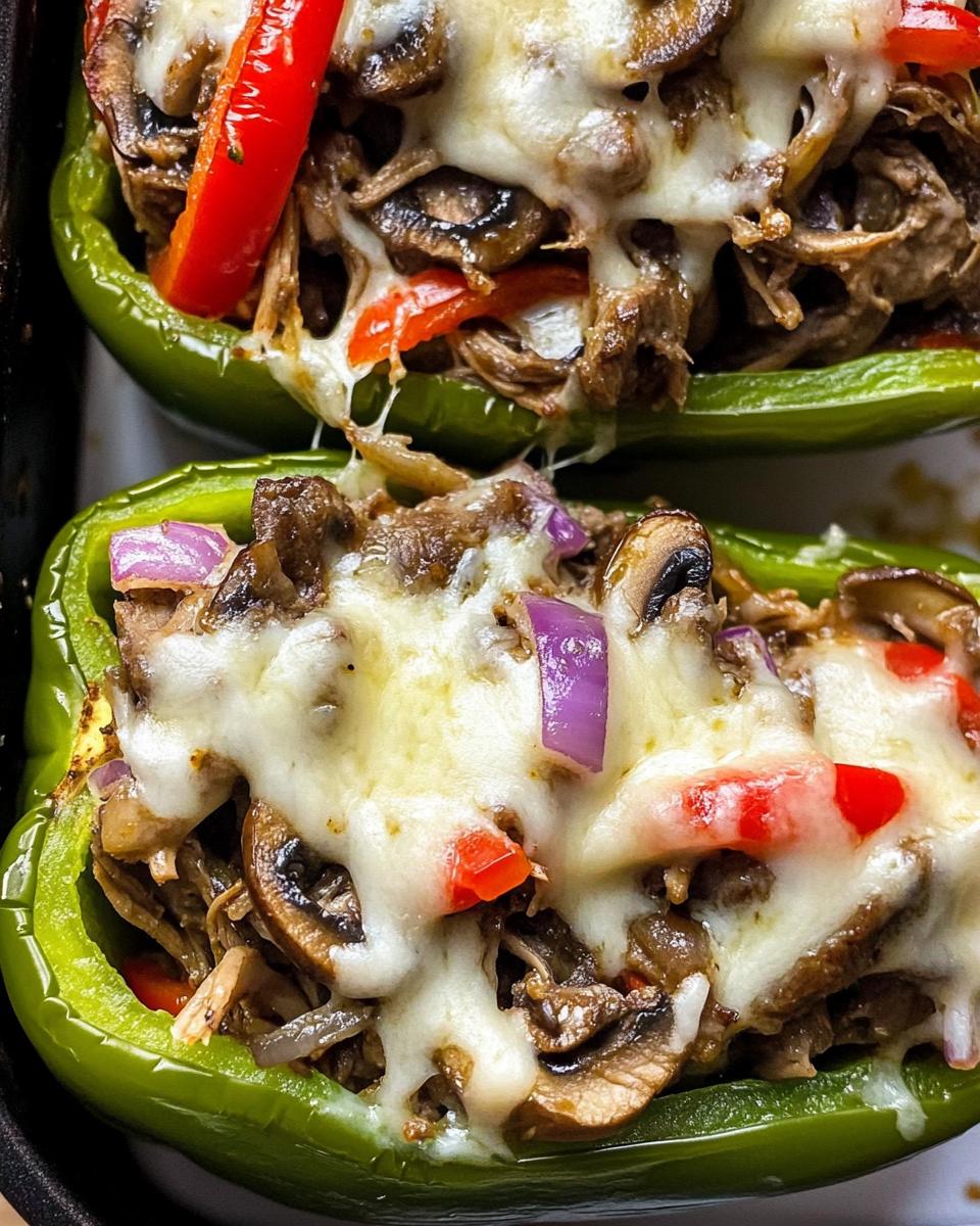 Philly Cheesesteak Stuffed Peppers - detail 1